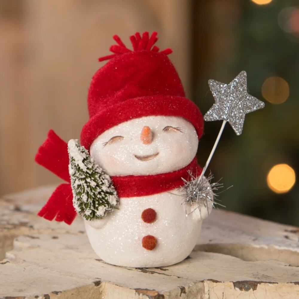 Bethany Lowe Shining Star Snowgirl Christmas Snowman Girl Michelle Allen NEW